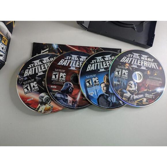 STAR WARS BATTLEFRONT II Pc DVD Rom Original 2005 BATTLE FRONT 2 - Picture 2 of 4